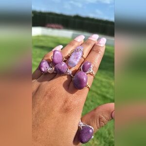 Cristal Ring,Wire Wrapped Ring, Stone Ring